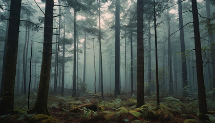 morning in the forest