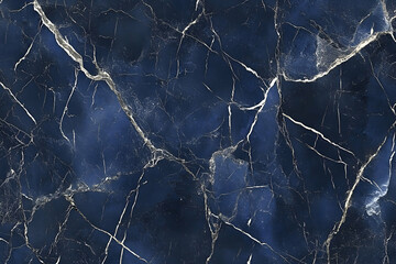 Dark blue marble texture with white veins.