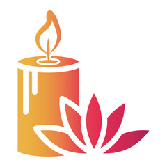 scanted candle Gradient icon