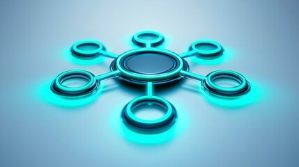 Abstract Network Connection Hub.