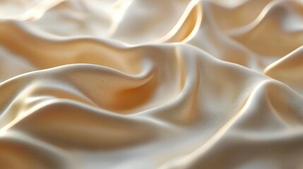 Obraz premium A close-up view of soft, flowing fabric with gentle folds and a light sheen.