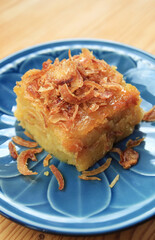 Delectable Popular Thai Custard Called Khanom Mo Kaeng, One of the Popular Portuguese-derived Desserts of Thailand