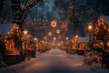 Le march&eacute; de no&euml;l