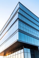 Obraz premium Contemporary Architecture: A Modern Office Building Ready for Customization