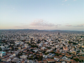 drone view of limassol city