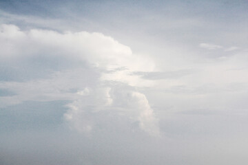 Processed collage Dramatic, blue, cloudy and overcast sky texture. Background for banner, backdrop or texture for 3D mapping