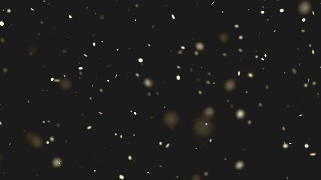 white glowing particles out of focus on black background, glitter effect black and white shiny 3d-atmosphere motion graphics design filter adjustment layer shiny fall objects fireworks
