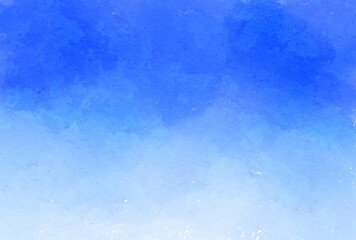 水彩背景　テクスチャ素材　青空　ブルー