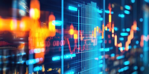 Fototapeta premium Predictive analytics applications like demand forecasting and fraud detection, aiding strategic decision-making.