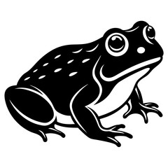 'toad silhouette vector illustration