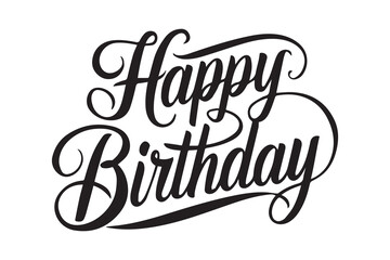 happy birthday typography design © MdAhad