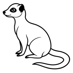 meerkat silhouette vector illustration