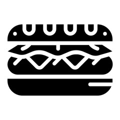 black sandwich icon
