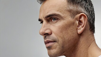 Obraz premium close up of a person with a headache,generative ai