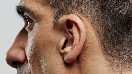 Obraz premium close up of a person with a headache,generative ai