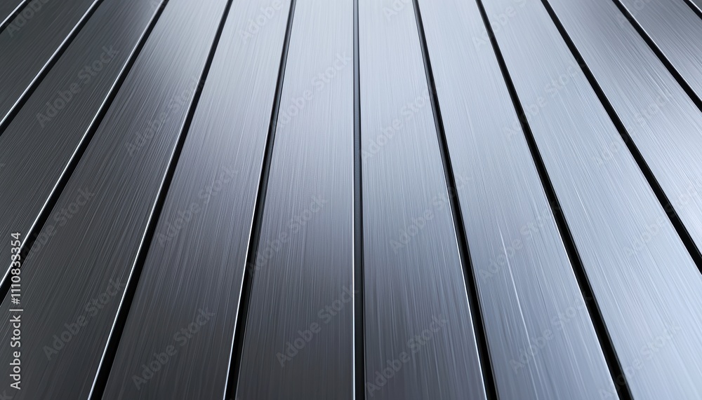 Poster A close-up view of sleek, dark wooden planks arranged in parallel, showcasing a smooth surface and minimalistic design.