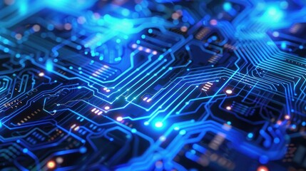 Abstract Technology Circuit Board