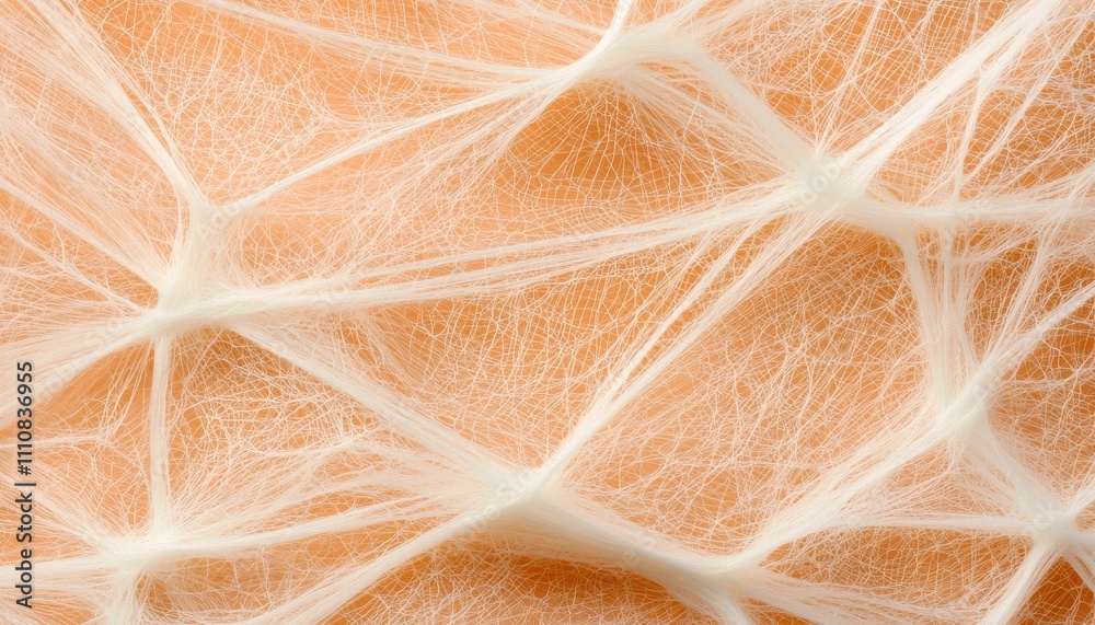 Poster a close-up view of intricate, fibrous textures resembling natural skin layers, showcasing fine detai