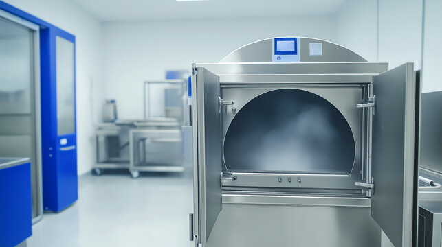 Modern resomation machine in a lab