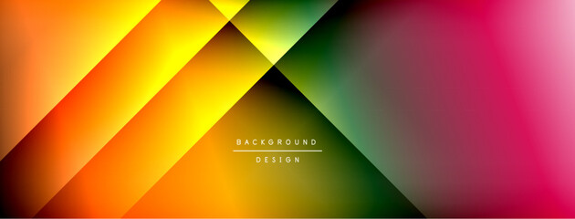 Dynamic shadow lines with gradient colors geometric background