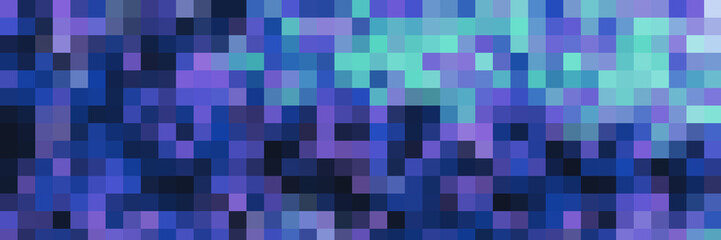 pixelated background wallpaper blue purple black mixed colors wide panoramic wallpaper	