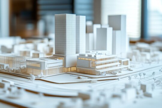miniature model of a city