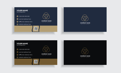 Modern simple unique creative business card template layout design for print
