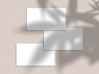 Fototapeta premium White Minimal Business Card Mockup