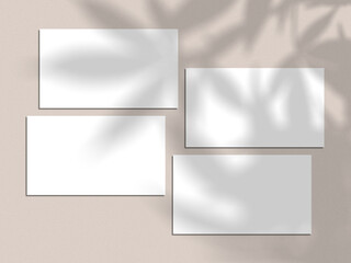 White Minimal Business Card Mockup