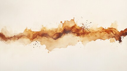 Obraz premium A textured abstract artwork featuring warm, earthy tones blending harmoniously across a soft beige background.