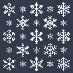 Snowflake Design Pack Vector Illustrations for Winter Decor and Digital Art.