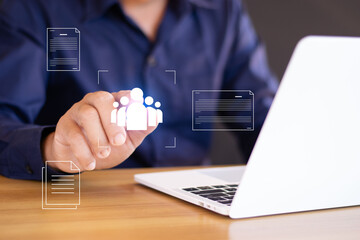 Human resource management, employment, customer relationship management, information exchange development © Pongsak