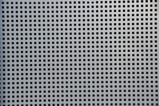Metal Grid Pattern with Square Holes