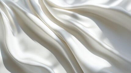 Obraz premium White silk texture elegant studio photography