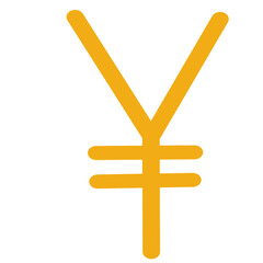 Obraz premium Yen Clip art for decoration digital art