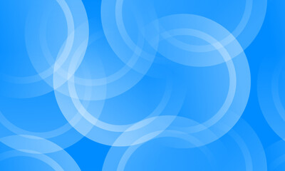 Translucent Blue Rings Abstract Design Background