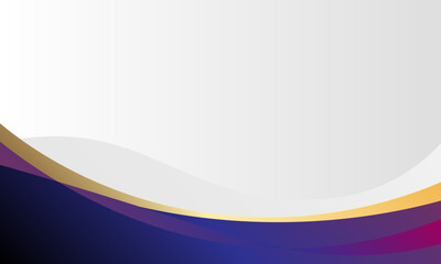 Elegant modern purple and gold shapes background for presentation