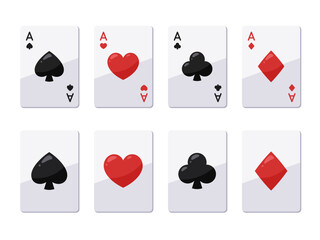 かわいいトランプのカードのイラスト