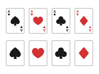 かわいいトランプのカードのイラスト