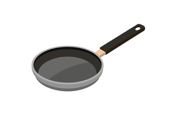 frying pan isolated on white