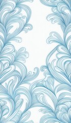 a close up of a blue and white background with swirls