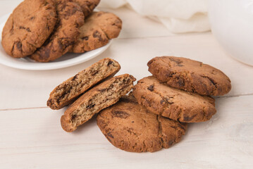 Oatmeal chocolate cookies
