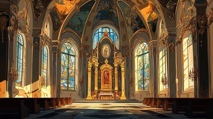 interior of the church of the holy sepulchre