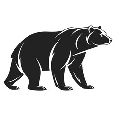 silhouette of a bear