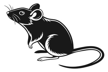 black and cartoon mouse