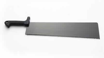 Highly Detailed 4K Image of a Professional Hand Saw Isolated on Pure White. Sharp and Sleek Modern Hand Saw.