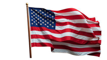 Fototapeta premium Waving American Flag: A Symbol of Freedom