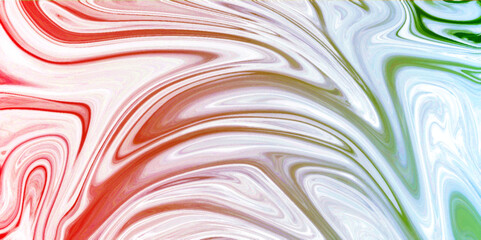 Fototapeta premium Red and white paint mixing background. Pink Acrylic Pour Color Liquid marble abstract surfaces Design. Abstract background pattern and texture of swirling pink ink. 