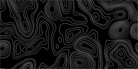 Abstract design with black and white abstract papercut and multi-layer cutout geometric pattern on vector Topographic canyon geometric map relief texture with curved layers beautiful design.	
