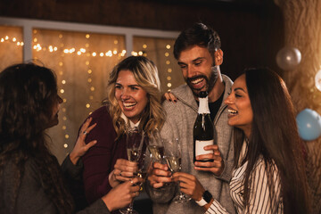 Cheerful Friends Toast